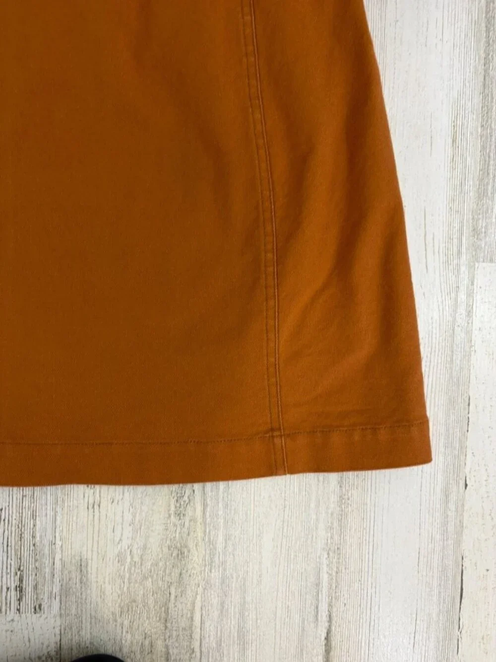 Madewell Button Front A-Line Pocket Mini Skirt Womens Size 4 Burnt Sienna - Picture 13 of 15